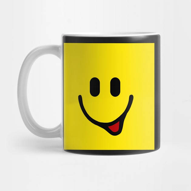 Smiley, Happy face on yellow background by marina63